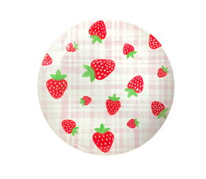 Merivale Strawberry Plaid Plate