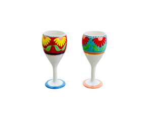 Merivale Floral Wine Glass Set