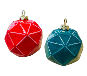 Merivale Jewel Toned Faceted Ornament